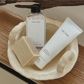 ONE THING product box and jar showing retail packaging and presentation