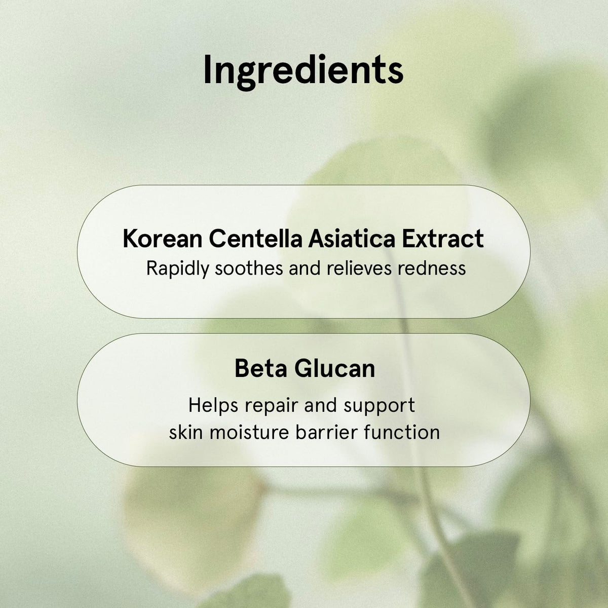 ONE THING application swipe on skin illustrating quick absorption benefit