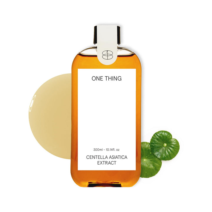 ONE THING front bottle view showing soothing Centella toner benefits
