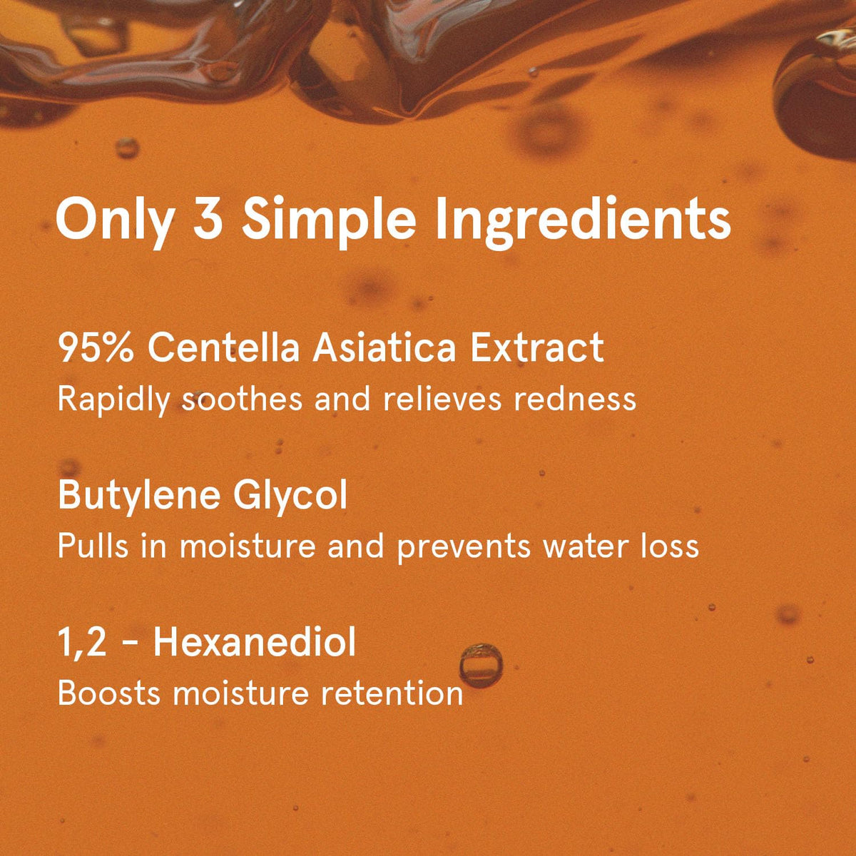 ONE THING soaked pad on skin for targeted soothing and redness relief