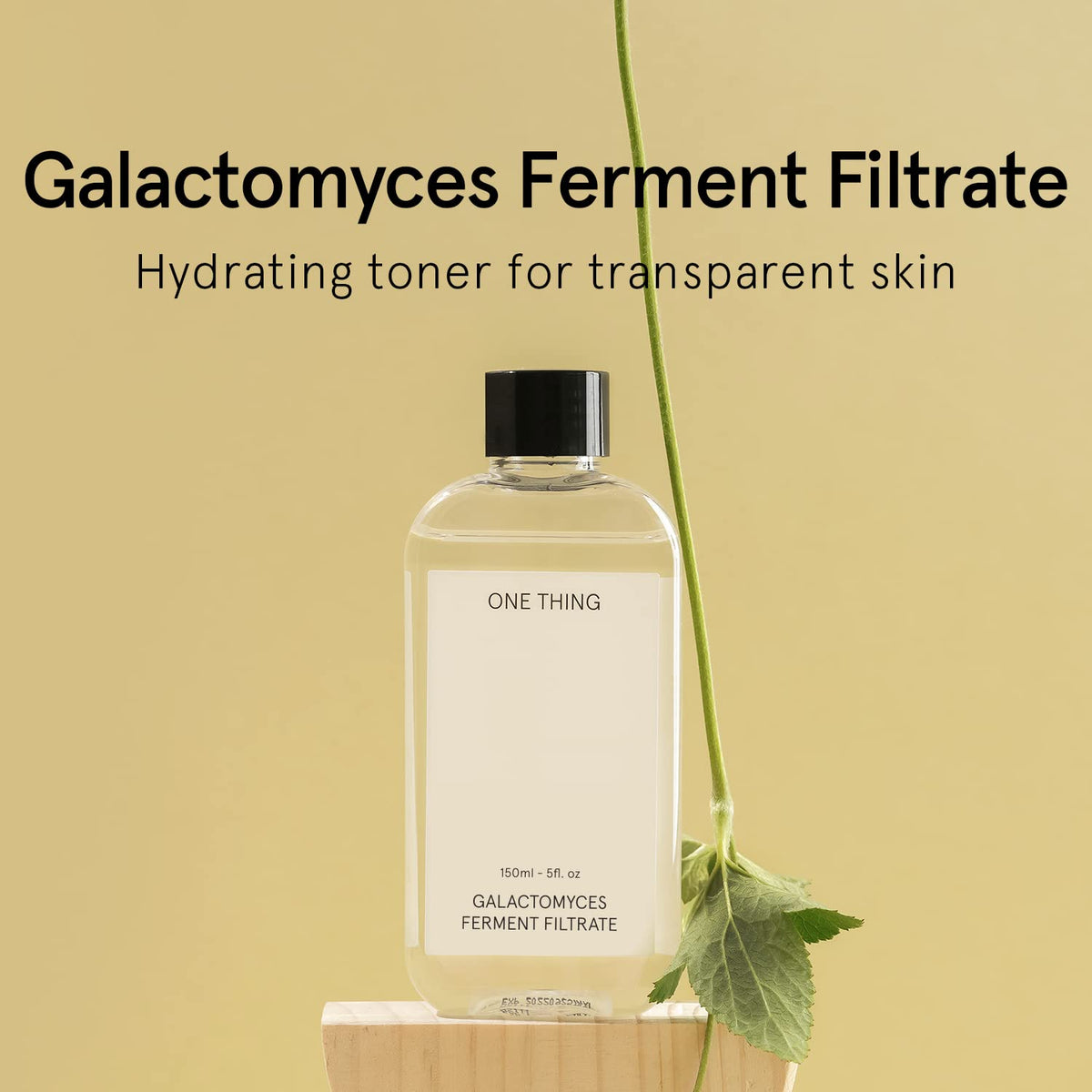 ONE THING back label with ingredients list highlighting clean formulation