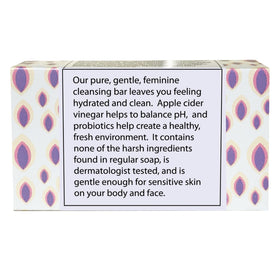 One With Nature bar on bathroom shelf in lifestyle scene for everyday gentle care