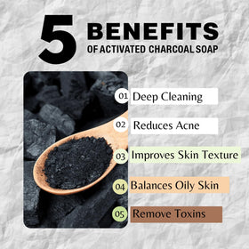 One With Nature close-up of charcoal texture highlighting deep-cleaning action
