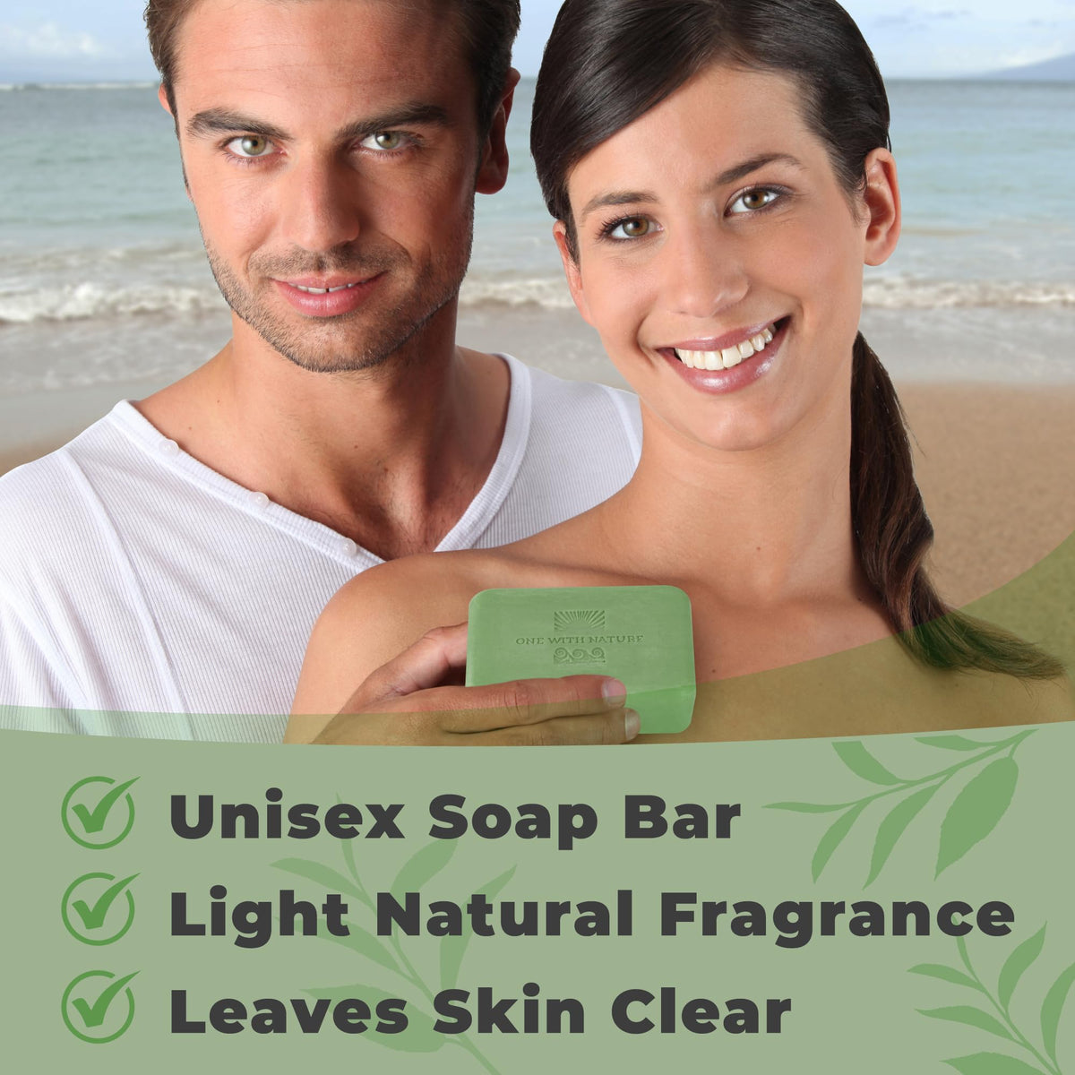 One With Nature Dead Sea salt and minerals ingredient detail for exfoliation