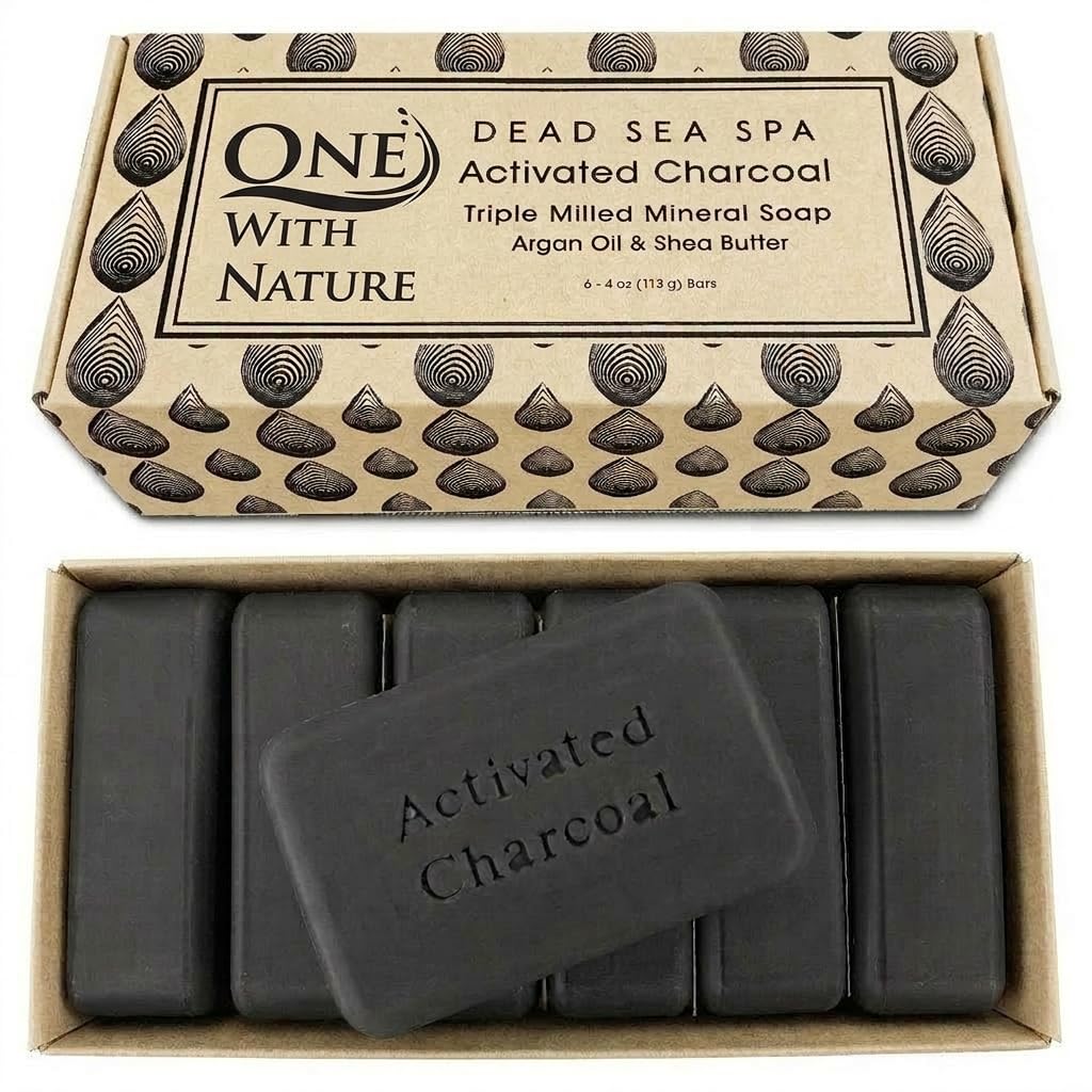 One With Nature front packaging showing six soap bars and gift box benefit natural gifting