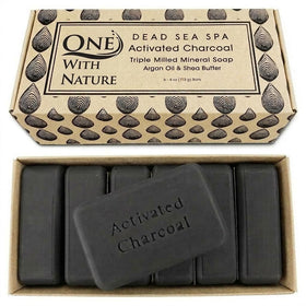 One With Nature front packaging showing six soap bars and gift box benefit natural gifting