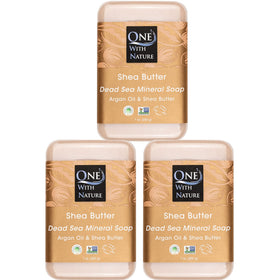 One With Nature front packaging showing three 7oz bars and product benefits