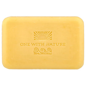 One With Nature ingredient label closeup highlighting Dead Sea minerals and natural oils benefit