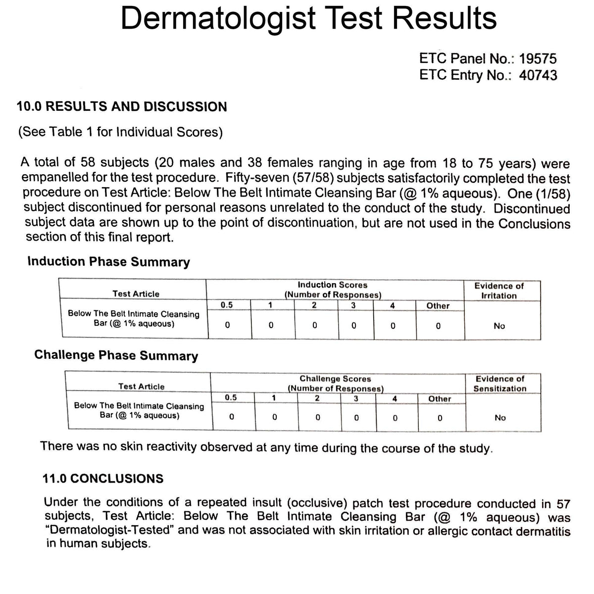 One With Nature product label detail highlighting probiotics and dermatologist-tested claims