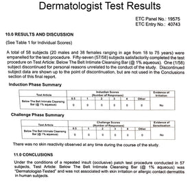 One With Nature product label detail highlighting probiotics and dermatologist-tested claims