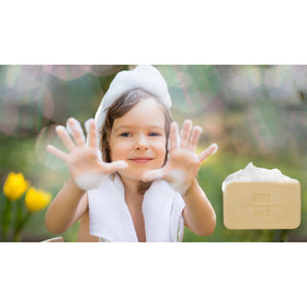 One With Nature shea butter scoop showing rich emollience and skin-softening benefit