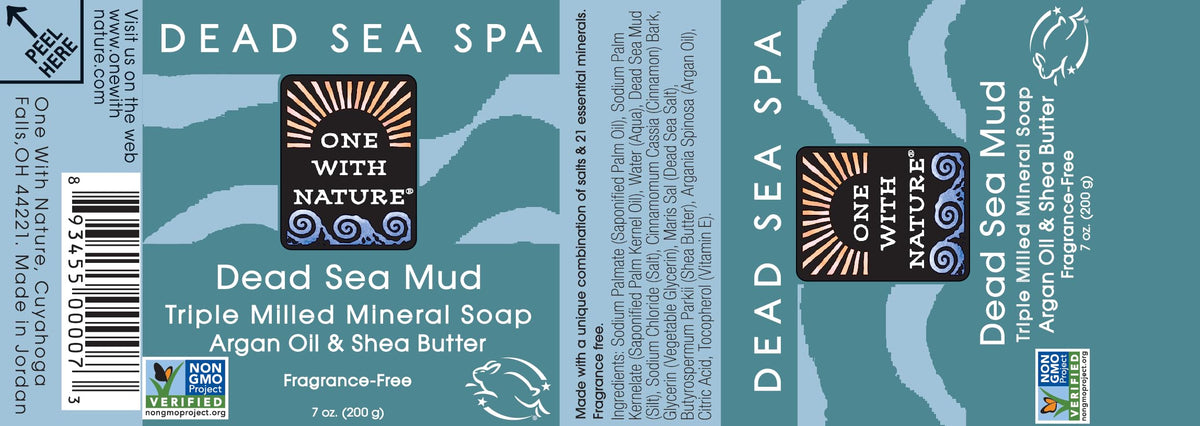 One With Nature label close-up highlighting natural ingredients and sustainable sourcing