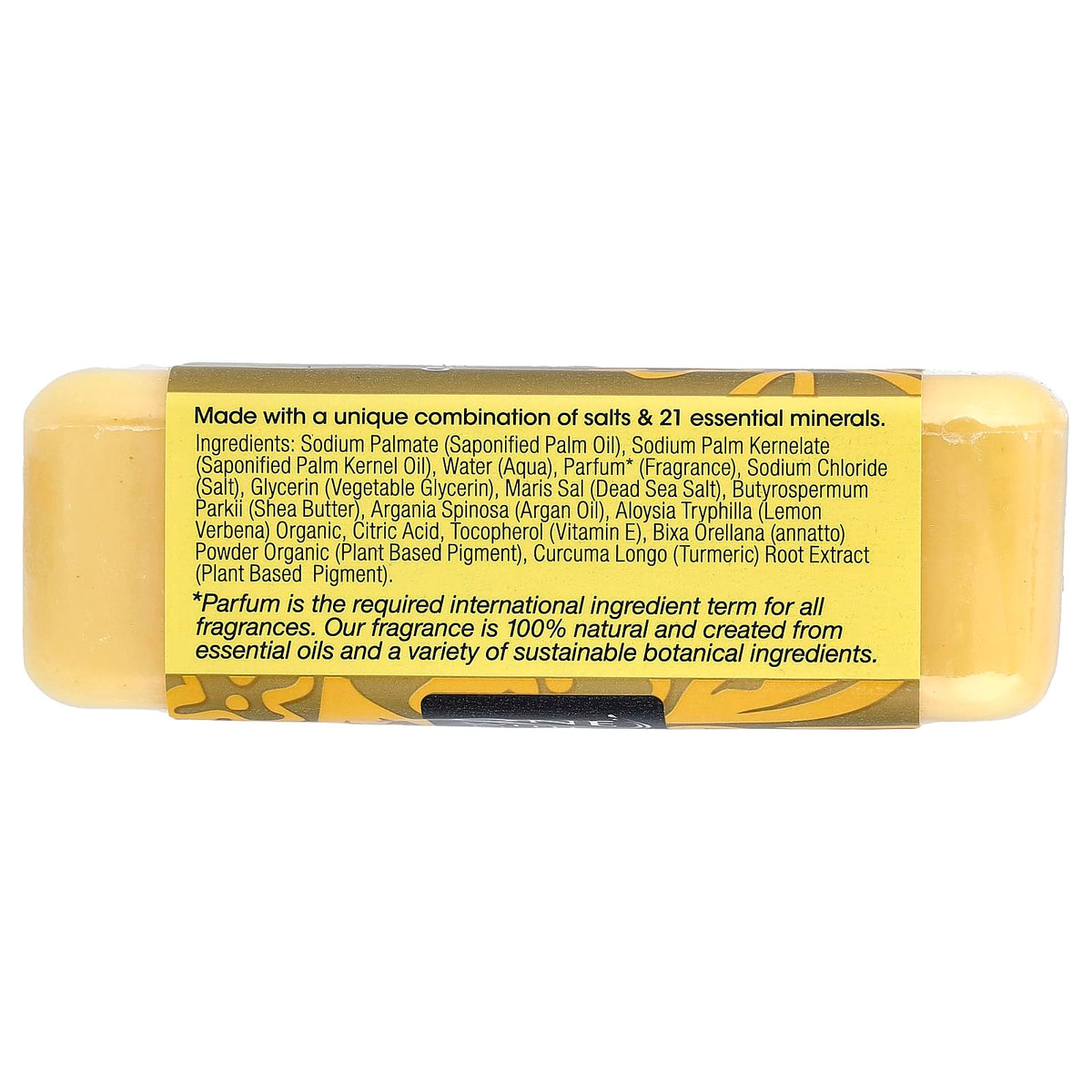 One With Nature close-up texture of soap surface demonstrating dense triple-milled quality