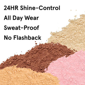 ONE/SIZE application with brush demonstrating even distribution and soft matte control