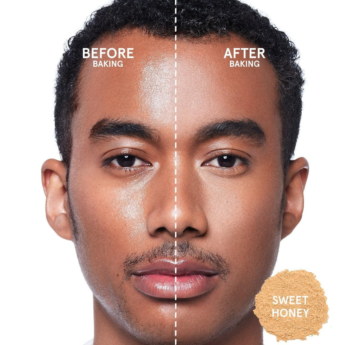 ONE/SIZE compact label close-up highlighting product name and shade, ensures shade clarity