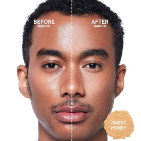 ONE/SIZE compact label close-up highlighting product name and shade, ensures shade clarity