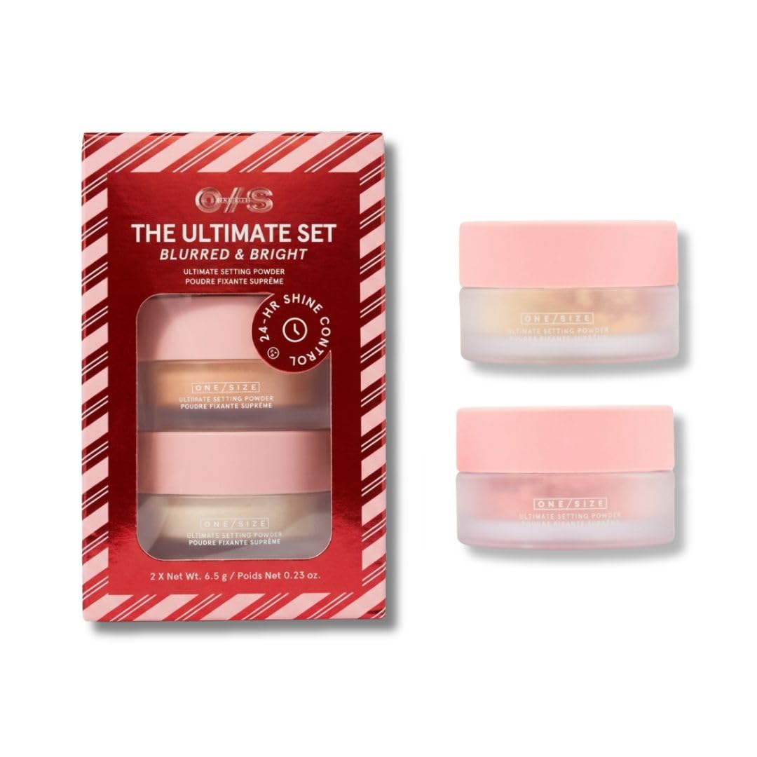 ONE/SIZE ultrapink powder close-up texture highlighting brightening microspheres