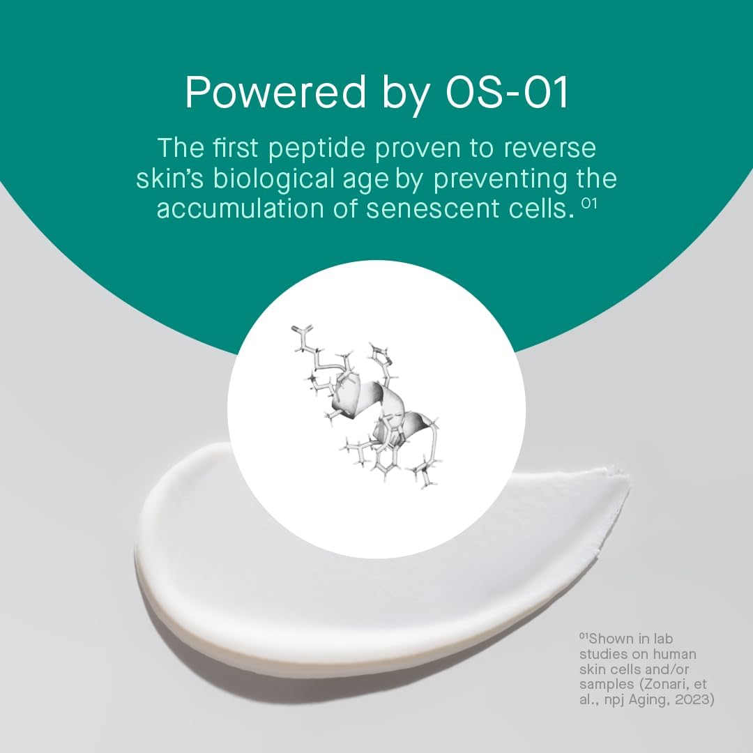 oneskin EYE serum pipette detail showing concentrated peptide benefit