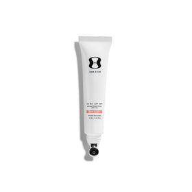oneskin lip front tube showing tinted bare blush and SPF 15 protection