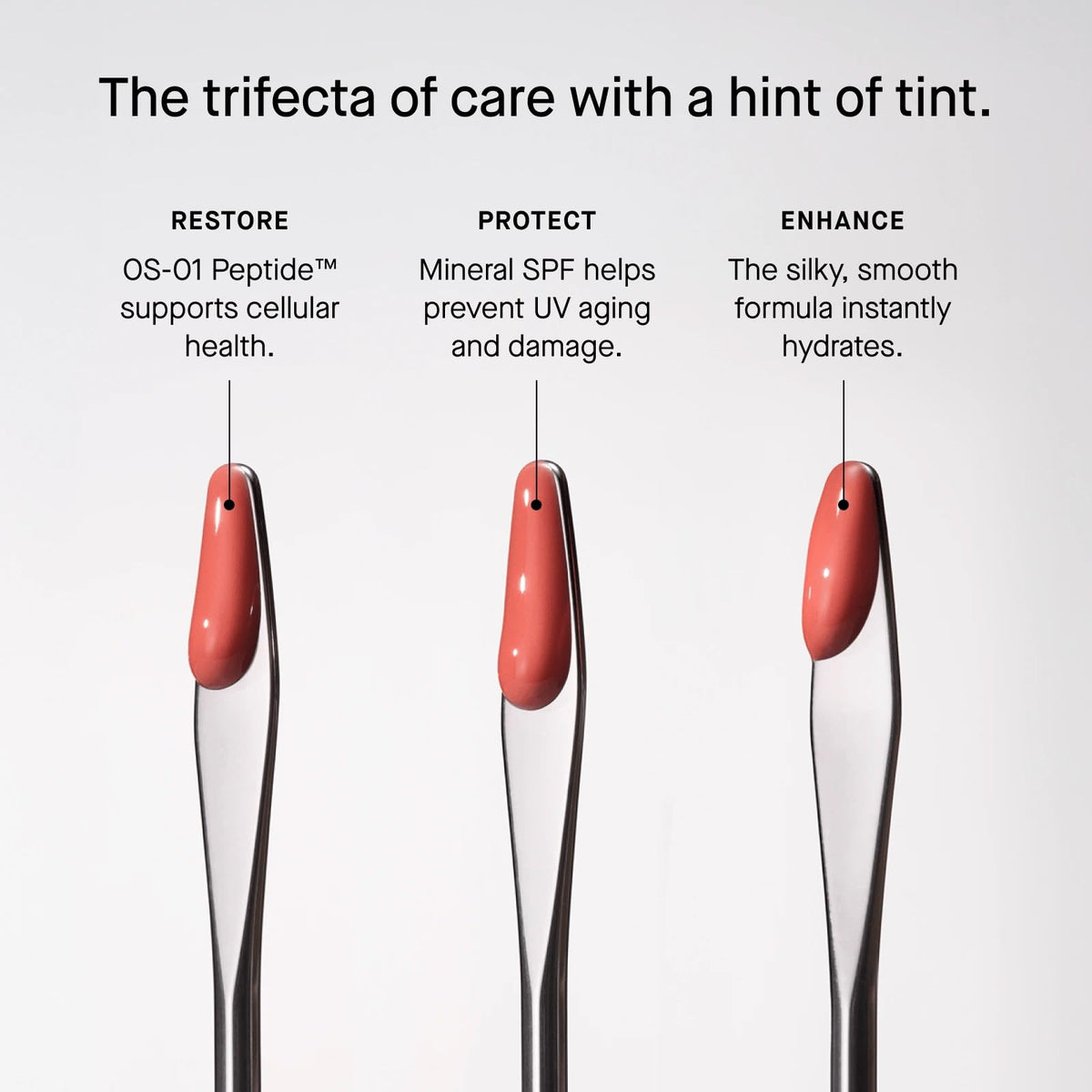 oneskin lip open cap and slanted tip for precise, mess-free application benefit