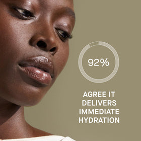 oneskin open tube showing smooth balm texture and instant hydration benefit