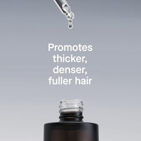 oneskin OS-01 styling before and after hair, indicates improved hair density appearance