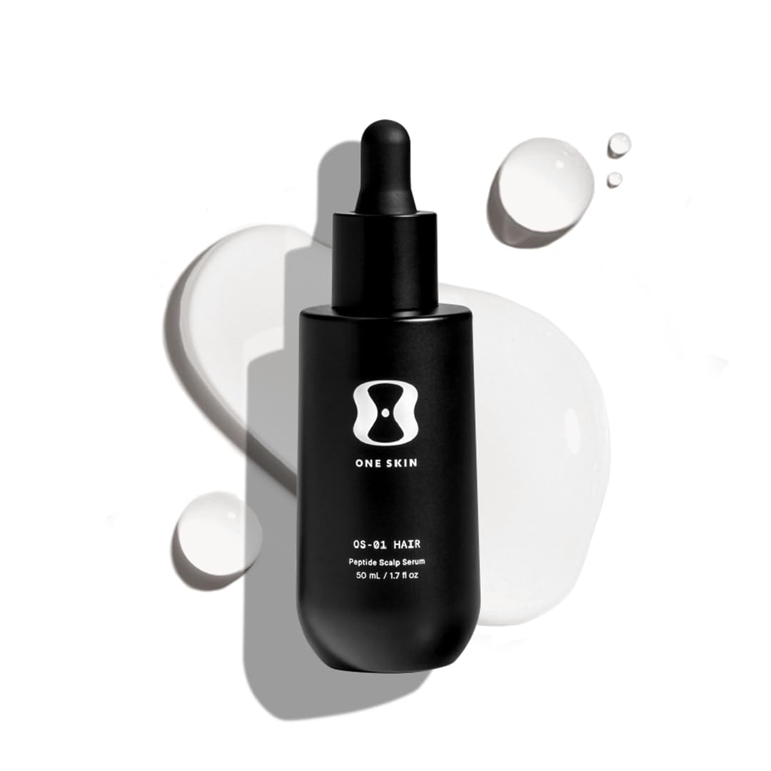 oneskin OS-01 front packaging showing bottle and cap, communicates clinical design