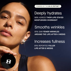 oneskin peptide swatch visual highlighting OS-01 Peptide support for plumper lips