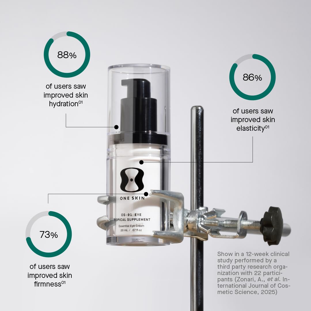 oneskin OS-01 spread on face and neck showing smooth blending benefit