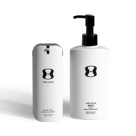 oneskin front packaging showing product name and clean design for clear identification