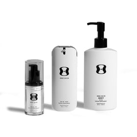 oneskin OS-01 front packaging showing sleek tube and product identity benefits