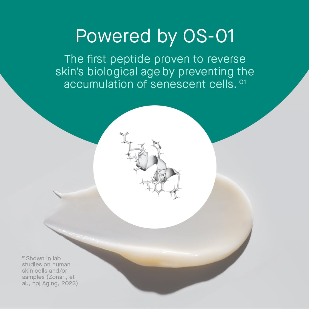 oneskin peptide-rich lotion texture close-up demonstrating hydration