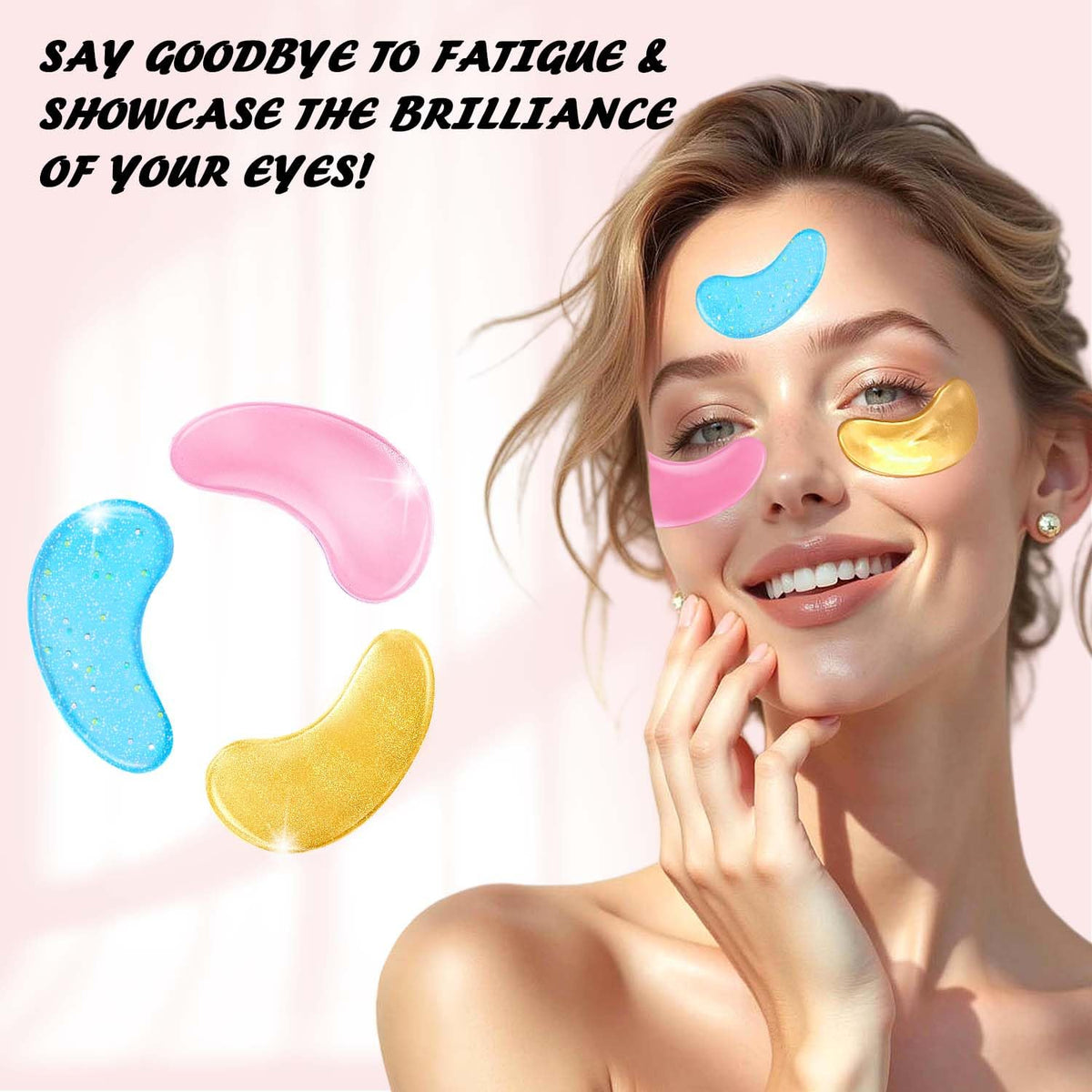 Onespring 24K gold patch shimmer detail for radiance and brightening