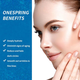 Onespring application demonstration under eye illustrating easy use