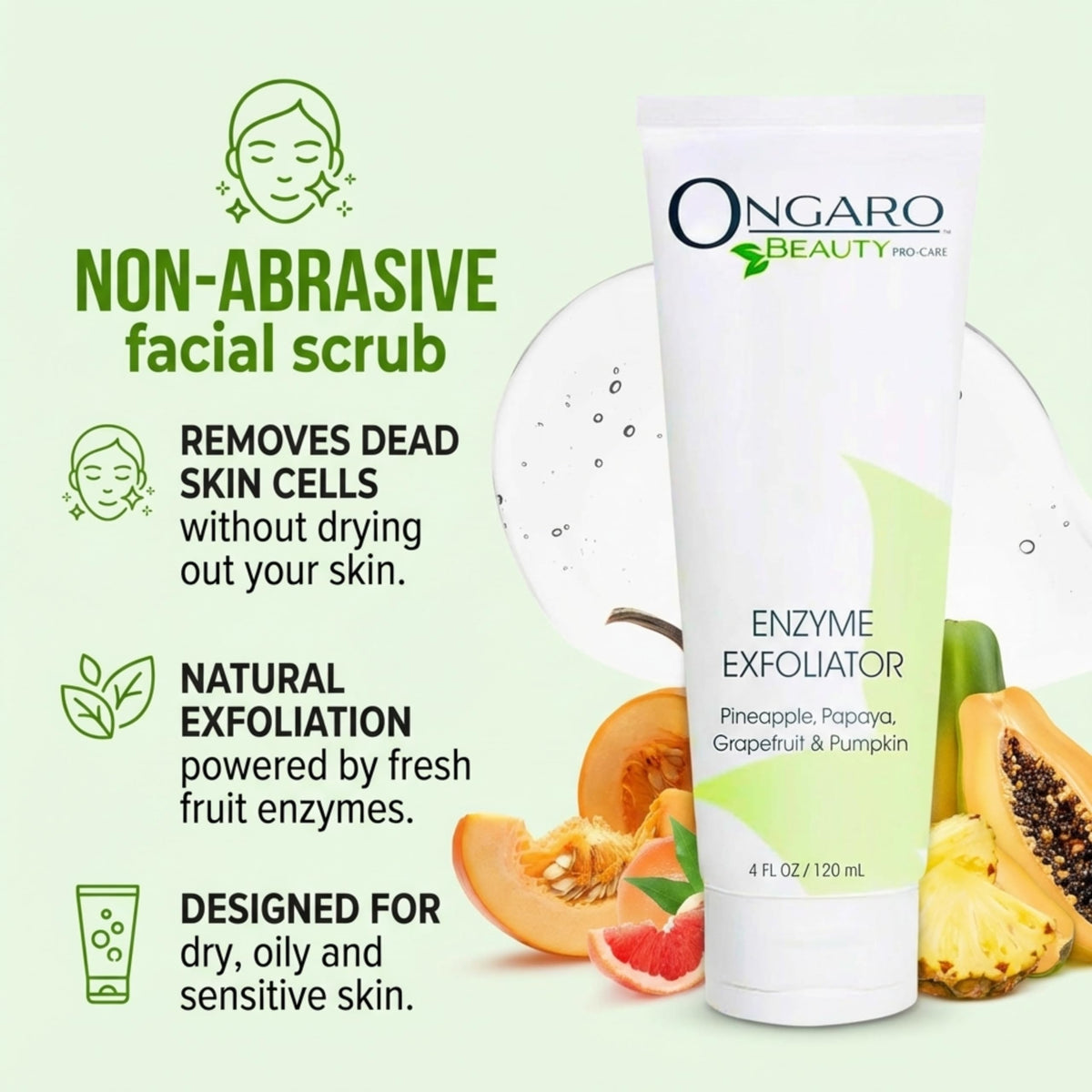 Ongaro Beauty palm-sized amount demo for correct dosage and ease of use