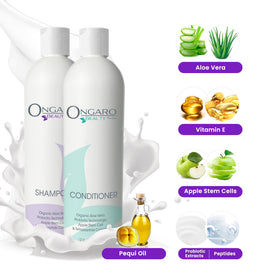Ongaro Beauty shampoo lather texture illustrating gentle cleansing and foam