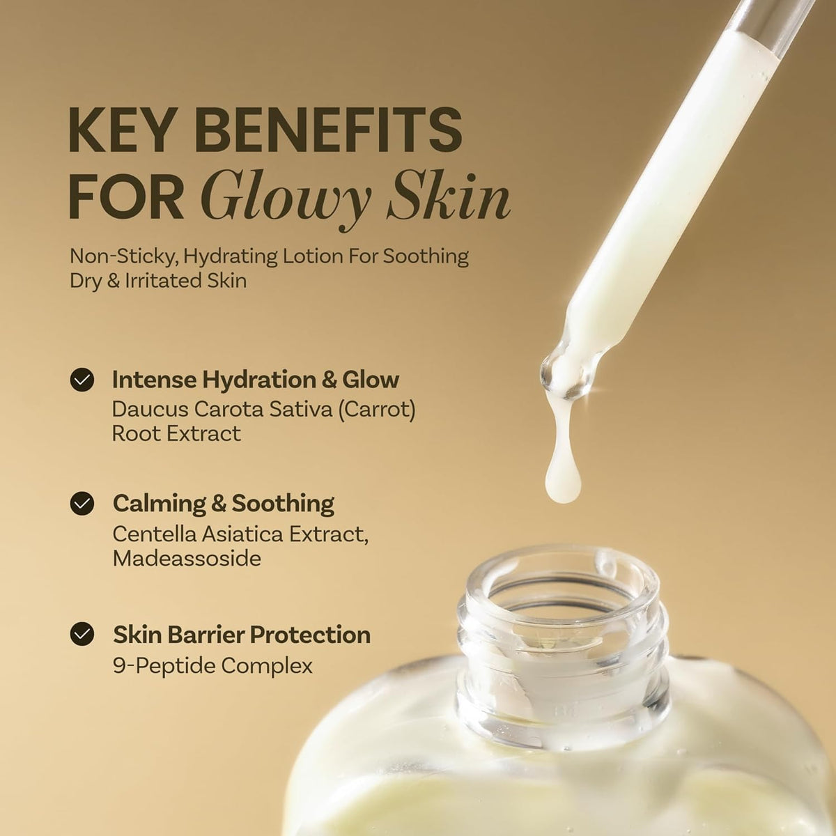 ONGREDIENTS 220ml size scale next to hand to show generous volume