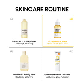 ONGREDIENTS application on face in morning routine, shows layering under moisturizer