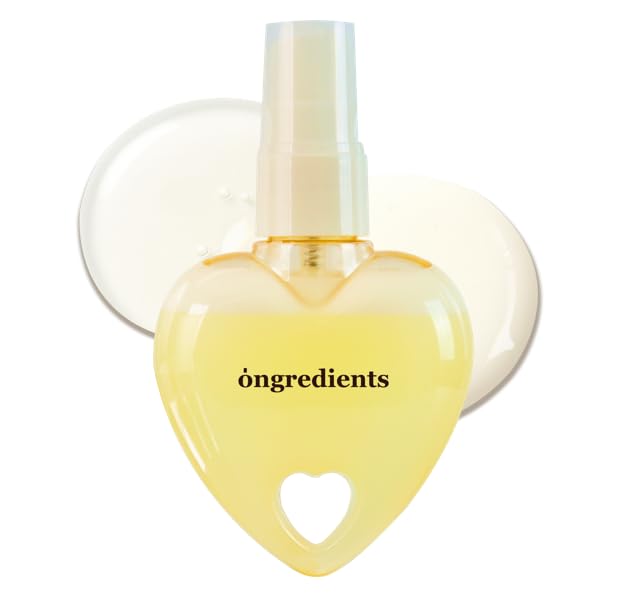 ONGREDIENTS Heart Edition bottle front view showing compact design and glow