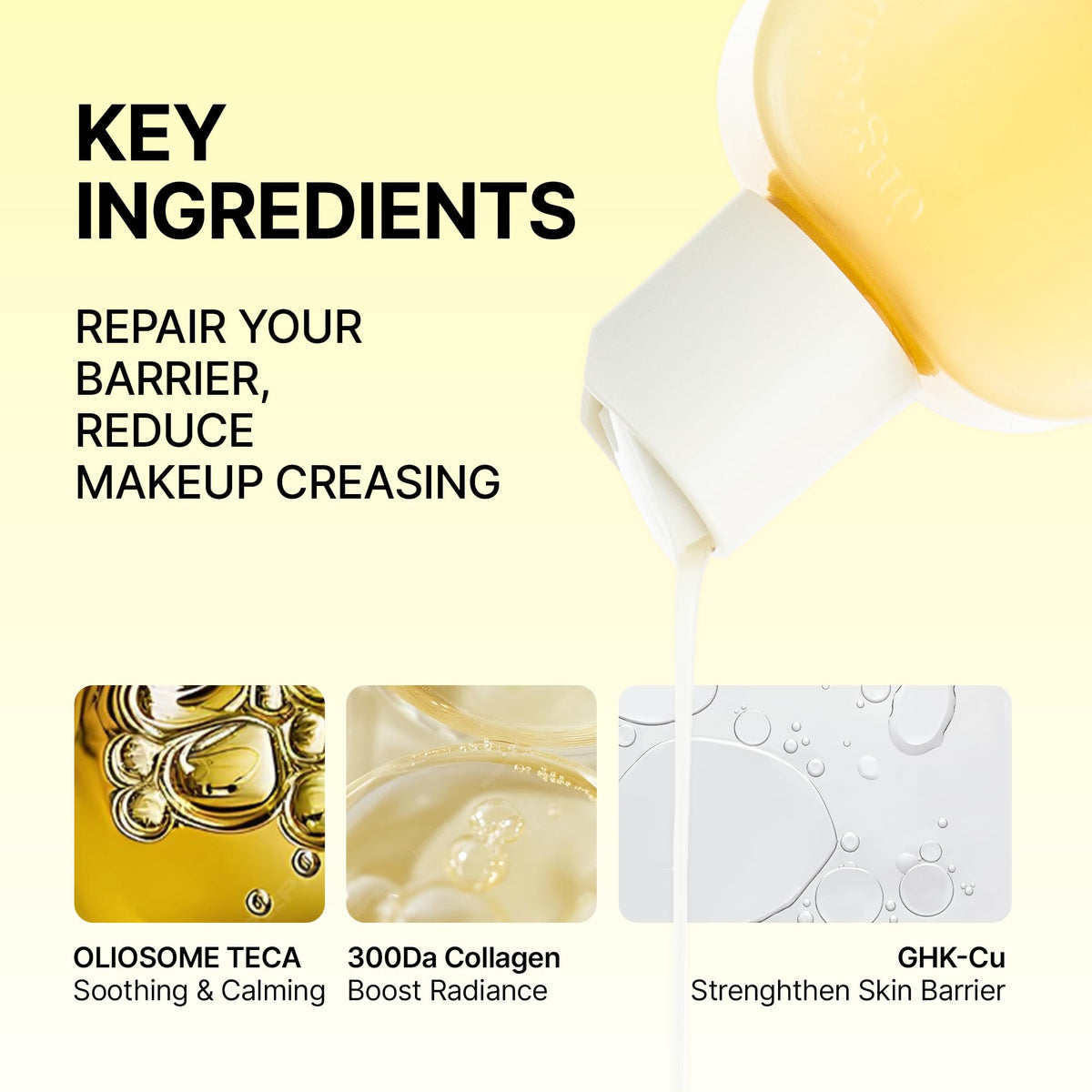 ONGREDIENTS lotion applied on hand showing quick absorption and non-greasy finish