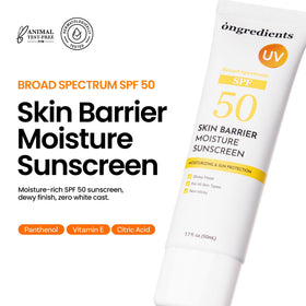 ONGREDIENTS creamy airy texture swatch demonstrating quick absorption