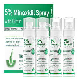 ONIADBA front packaging showing four-bottle supply and clear benefits