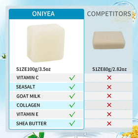 ONIYEA bar held in hand displaying compact travel-friendly 3.5 oz benefit