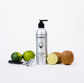 Balds LLC aluminum bottle detail highlighting recyclable, plastic-free packaging