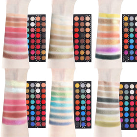 ONLYBETTER swatches in a row on arm, shows vibrant pigmentation benefit
