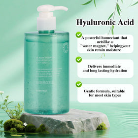 ONRSV pump dispensing serum onto hand to illustrate easy, mess-free application