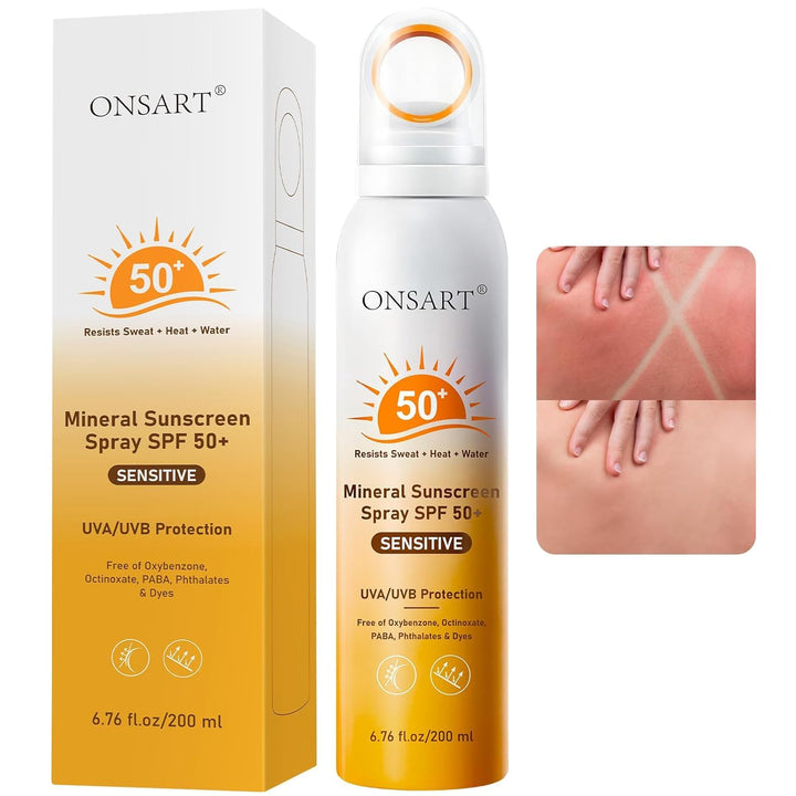 ONSART front canister showing SPF 50+ for visible protection