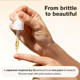 Onsen Secret bottle with dropper detail allowing precise application and no waste