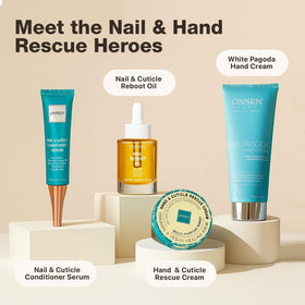 Onsen Secret being massaged into cuticle demonstrating softened cuticles