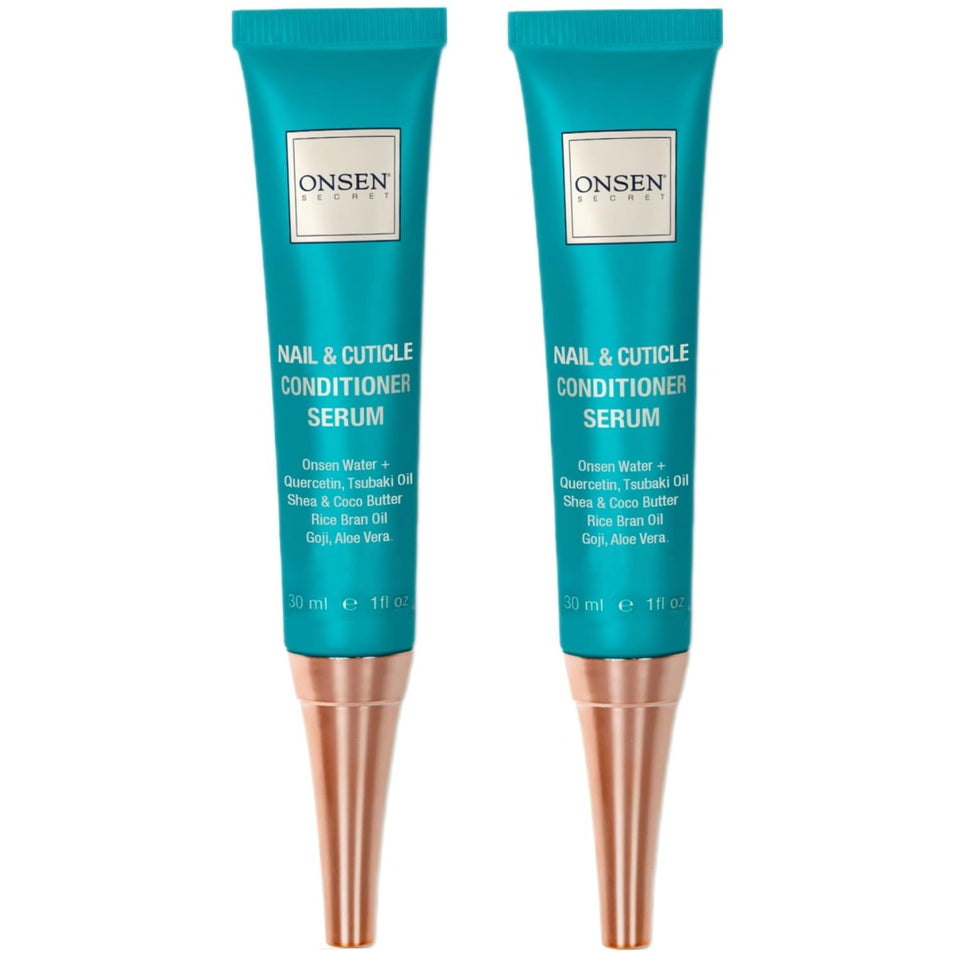 Onsen Secret front packaging showing two 30ml tubes and benefits